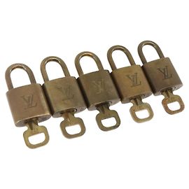 LOUIS VUITTON Set di 5 Lucchetti in Metallo Dorato LV Auth 173288 D'oro