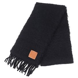 Sciarpa in mohair e lana Loewe Nero