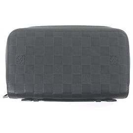 Louis Vuitton Damier Infini Leather Long Wallet Black