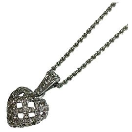 Collar Corazón Pavé Swarovski Plata