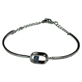Pulseira de zircônia cristal Una da Swarovski Prata