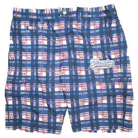 Autre Marque RUSSELUNO Polyester-Mesh-Shorts Blau