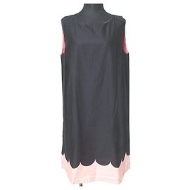 Autre Marque Vestido Lanketti Marimekko Negro Rosa
