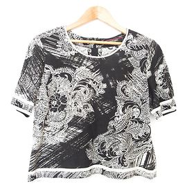 LEONARD Druckpullover Schwarz Weiß