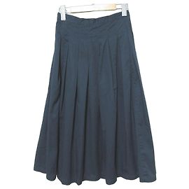 Autre Marque Falda plisada de algodón GRANDMA MAMA DAUGHTER Azul Azul marino