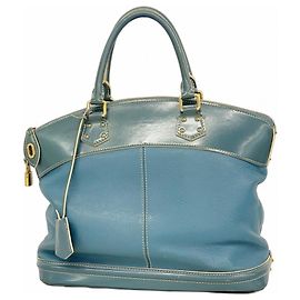 Borsa Lockit MM Suhali di Louis Vuitton Blu
