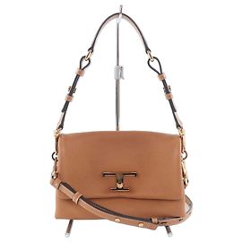 Mini bolsa de flap T-Timeless da Tod's Marrom