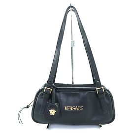Bolsa de boliche Nappa Tag da Versace Preto