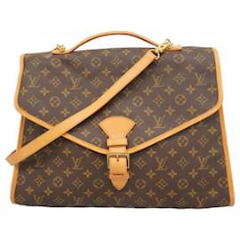 Pasta Beverly Monogram Louis Vuitton Marrom
