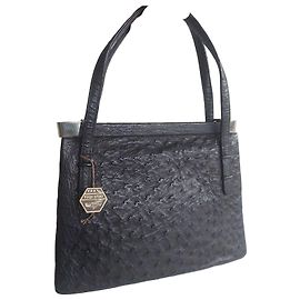Autre Marque Authentic Wolf & Ulrich Vintage Handbag – Classic German Elegance Black