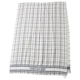 Christian Dior Stola in cashmere e seta da uomo DIOR Homme Marrone Bianco