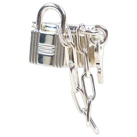 Hermès HERMES Alpha Kelly AG925 Clochette Cadena Double Ring Silber