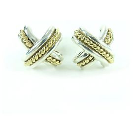 Tiffany & Co Gemelli combinati Tiffany Signature 925/750 Argento D'oro