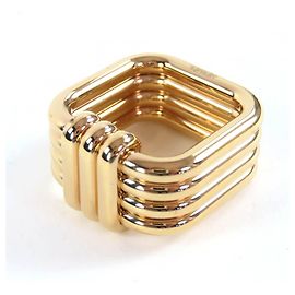 Anel de lenço Ruban Hermès Dourado