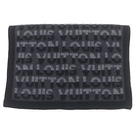 Sciarpa in lana nera Louis Vuitton Nero