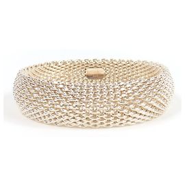 Tiffany & Co Pulseira Bangle Tiffany Somerset em Prata Prata