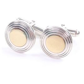 Abotoaduras combinadas com motivo circular Tiffany & Co. Prata Dourado