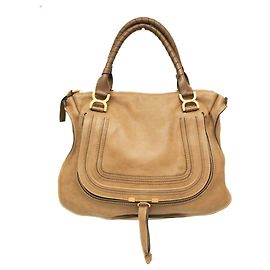 Bolsa de couro Chloé Marcie em marrom claro Castanho claro