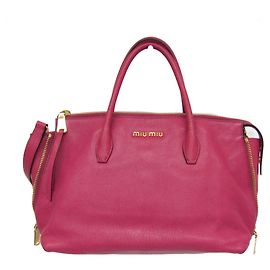 Miu Miu MADRAS RN1016 Borsa in pelle da donna Rosa