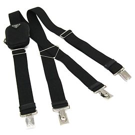 Suspensórios X-type em elastano Prada ELASTICO 1CT001 Preto