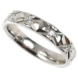 Chanel Pt950 Platinum Matelassé Full Diamond Ring Other