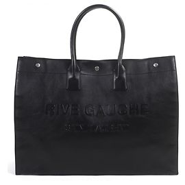 Sac à main en cuir Rive Gauche de Saint Laurent Noir