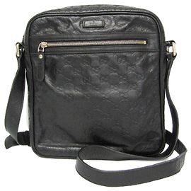 Borsa a spalla in pelle Guccissima da donna di Gucci Nero