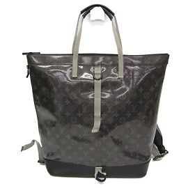Sac à main zippé Monogram Eclipse verni M43900 de Louis Vuitton Noir Violet foncé