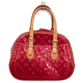 Louis Vuitton Monogram Vernis Summit Drive Handbag Red