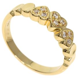 Bague Motif Cœur en Diamant Christian Dior Doré