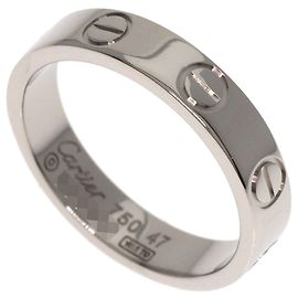 Cartier Mini Love Ring in 18K White Gold Golden