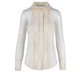 Valentino Garavani Camicia in pizzo trasparente Red Valentino - Anni '10 Marrone Beige