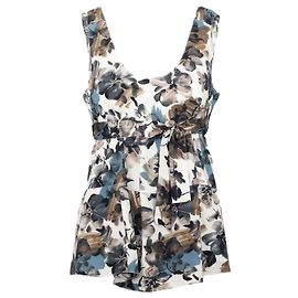 Top Floral Marni con Cinturón - Años 10 Multicolor