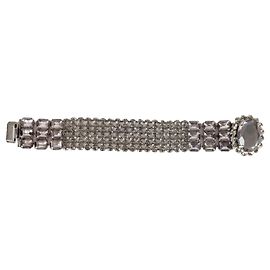 Miu Miu Multi-Layer-Armband mit Strass - '10s Grau