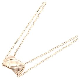 Collier Chanel Coco Crush K18PG Or Rose Doré Métallisé