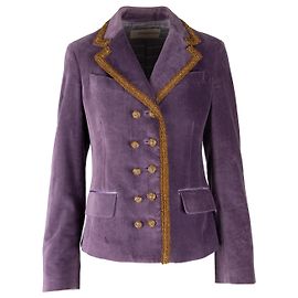 Vintage Samtjacke Ermanno Scervino - 90er Jahre Lila