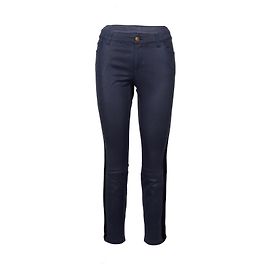 Jeans Louis Vuitton con striscia nera - anni 2000 Blu
