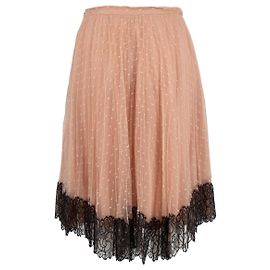 Valentino Garavani Saia de tule com acabamento em renda Red Valentino - Anos 10 Rosa