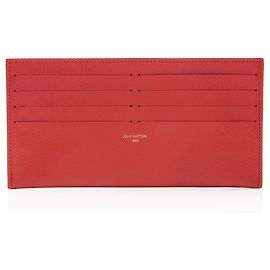 Louis Vuitton Calfskin Felicie Insert Red