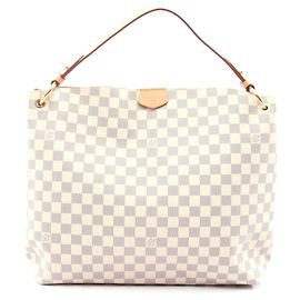Bolso de Hombro Graceful MM de Louis Vuitton Blanco