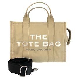 Marc Jacobs Canvas Tote Bag Beige Schwarz Braun Beige
