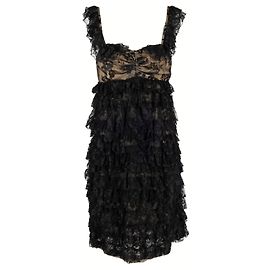 Robe en dentelle superposée Moschino Cheap and Chic - Années 10 Noir