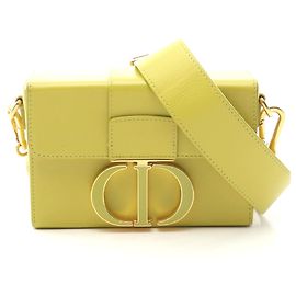Sac à main en cuir Dior 30 Montaigne vert Vert