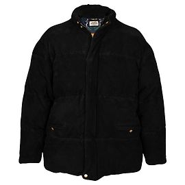 Hermès Suede Puffer Coat - '90s Black