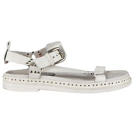 Autre Marque Premiata Studded Strap Sandals - '10s White