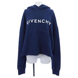 Hoodie Givenchy BWJ03M3YAC Weiß Blau Marineblau