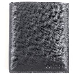 Prada 2MO004 Saffiano Leather Card Case Black