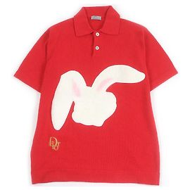Polo Dior×ERL in Cotone Rosso