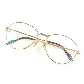 Cartier Trinity 2P Sapphire Glasses Golden Dark red