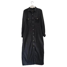 Vestido camisero largo negro Ralph Lauren Negro